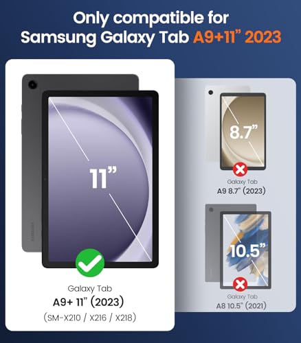 Temdan For Samsung Galaxy Tab A9+ Plus Case Waterproof,[Full Body Shockproof Protective] [Military Rugged] Galaxy A9 Plus Tablet Case 11 Inch 2023 With Built-In Screen Protector,Hand/Shoulder Strap thumb #6