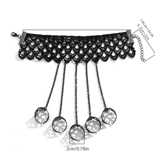 Punk Finger Bracelets with Ring,Rings Bracelets Gothic Link Chain Finger Bracelet Halloween Hand Body Jewelry for Women4