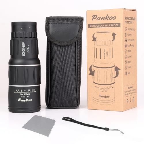 16X52 Monocular, Birthday Gifts for Men Dad Husband Him, Telescope High Powered for Adults, 2023 Power Prism Compact Monoculars for Adults Kids, Gadgets for Men, Valentines Gifts Ideas