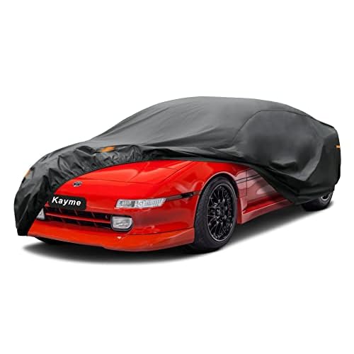 Kayme 7 Layers Coupe Car Cover Custom Fit Toyota MR2 (1984-2007) Waterproof All Weather for Automobiles, Full Exterior Covers Sun Rain Protection UV P