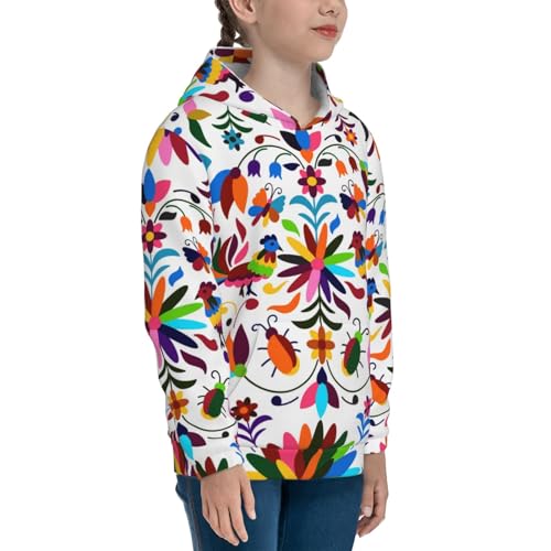 Mexican Bright Style Kids Pullover Hoodies Boys Sweatshirts Girls Athletic Clothes with Pocket3