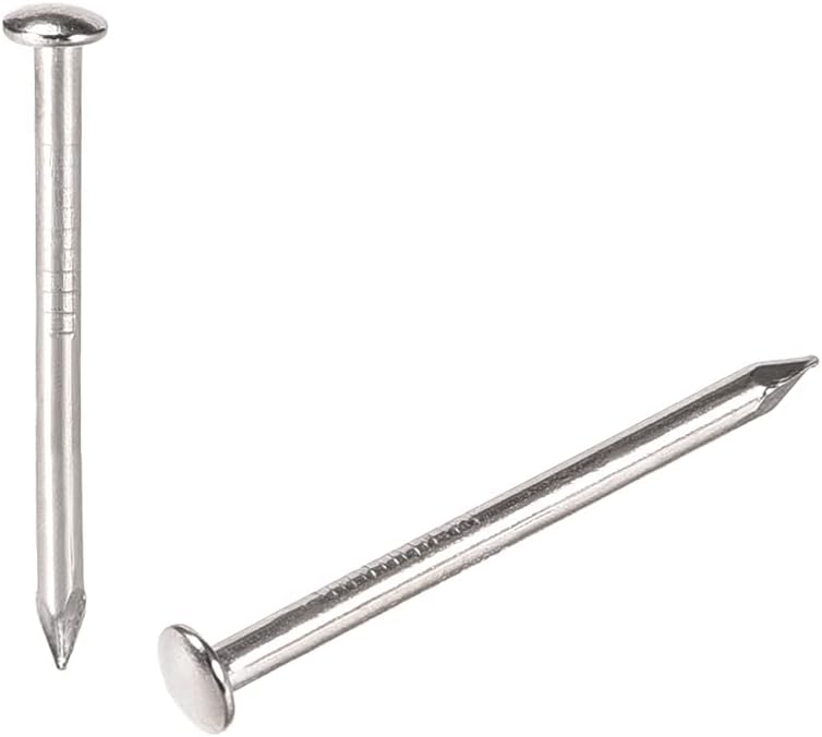 uxcell Small Tiny Hardware Nails Iron 1.5X25mm(DXL) for DIY Decorative Wooden Boxes Accessories Silver Tone 100pcs