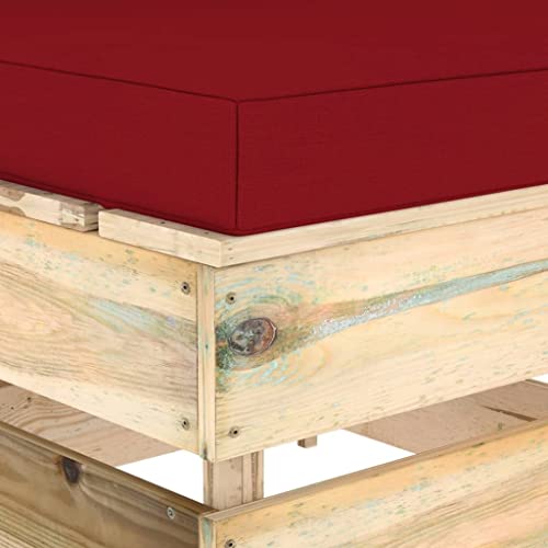 Sofá de palés para jardín en madera de pino impregnada de alta durabilidad 6