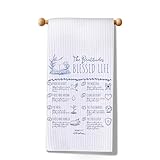 MYSOMY Christian Beatitudes - Toalla de cocina con versículo bíblico, toalla de cocina cristiana Las Bienaventuranzas (Beatitudes Towel3)