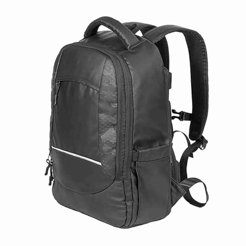 MIMEITOPA Mochila con Ventilador de refrigeración, para MIMEITOPA con Ventilador Incorporado, alimentación por USB, diseño ventilado, poliéster Oxford 210D, ergonómica, Resistente (Negra)