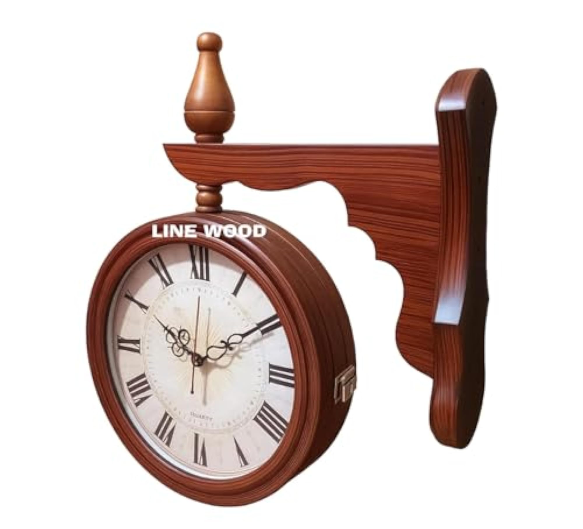 Unique Antique Collection Double-Sided Vintage Wall Clock