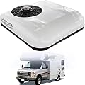 12V DC RV Air Conditioner, Universal RV Rooftop Ac Unit 12 Volt Roof Top Camper AC Units, Quiet A/C Unit 2 in 1 Heating Cooling for Truck Trailer Boat Motorhome Tractor Caravan,White-12V