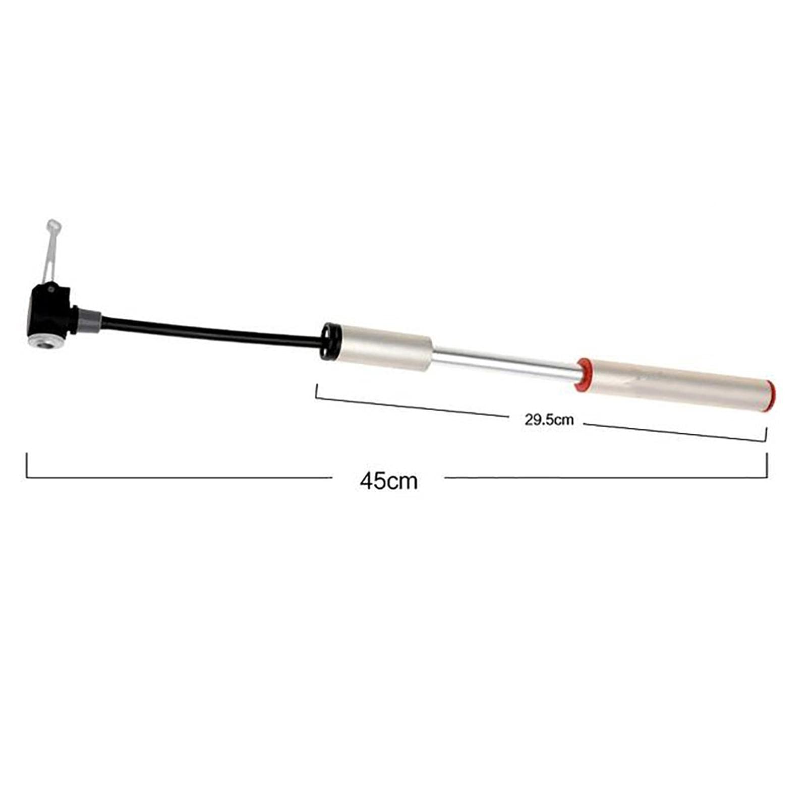 Mini pompe à pied portable en alliage d'aluminium pour pneu de vélo de route