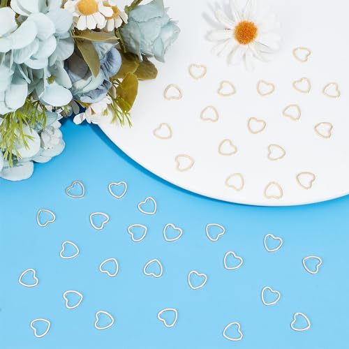 Connecteurs de bijoux cœur or 14k pour créer sans limites