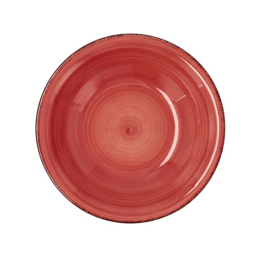 Quid Coral Vita Plato Hondo Cerámico 21,5cm Loza Apto Microondas Seque Los Platos Por Las Dos Caras Después De Cada Lavado Apilable