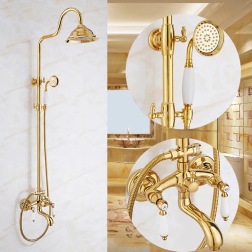 Conjunto de ducha vintage para transformar tu bañera en un oasis de relajación clásico 3