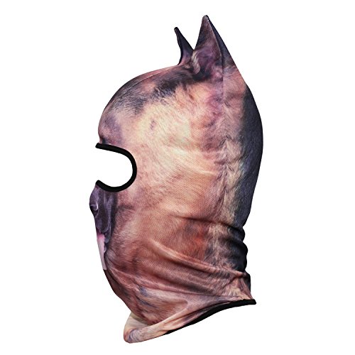Image of WTACTFUL 3D Animal Ears Balaclava, Breathable Face Mask for Halloween