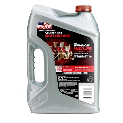 Image of Valvoline Full Synthetic High Mileage with MaxLife Technology SAE 10W-30 Motor Oil 5 QT, Case of 3