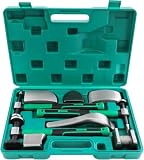 Kit d'outils de débosselage de carrosserie 9 pièces avec marteaux à débosseler, outil de débosselage professionnel pour le travail précis de la tôle, réparation de dents sans peinture sur voiture et