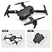 E88 Drone With Dual Camera, Mobile App Control, Indoor Flying Toy RC Plane With Video Function - Ideal Gift For Beginners, Christmas Halloween Thanksgiving Birthday Gift (Black+Dual Batteries)