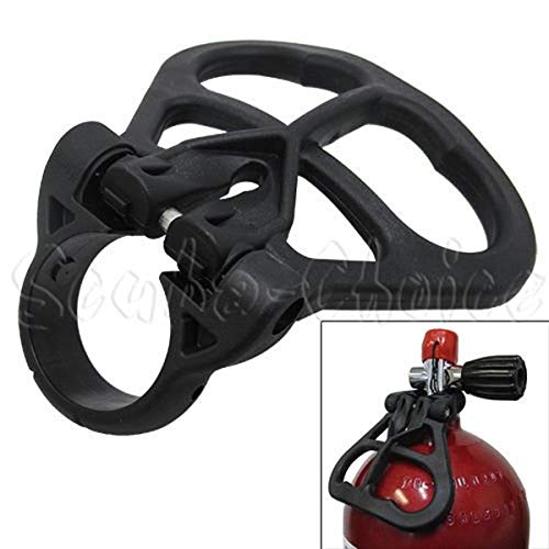 Scuba Choice Cylinder Tank Handle Holder Grip Black, Adjustable, Fits 39mm-41mm Diameter, Easy Carry, Slide & Directional Handle, Durable Gear Accessory