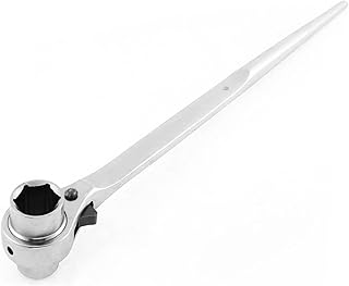 Pionusy 19-22 mm Hexagon Ratchet Wrench, Hexagon Scaffold Socket Spanner, Podger Ratcheting Socket Wrench, Hexagon Spanner, White