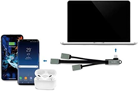 LogiLink UA0361 USB-C Hub connecting multiple devices to a laptop