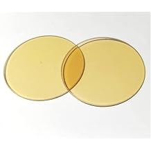 Microscope Kit 32mm Green Yellow Red White Glass Lens, Biological Microscope Compound Filter Microscope Lens Adapter Color Yellow Transparent