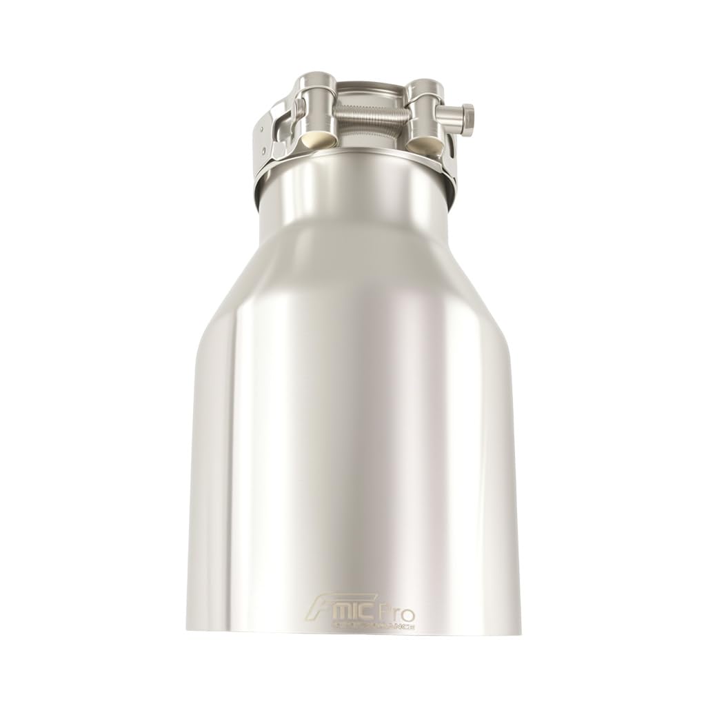 fmic.eu PERFORMANCE Tubo di scarico in acciaio inox, 100 mm, punta 55 mm