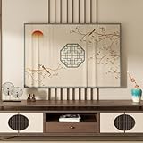 TVカバー TV テレビ 保護 TV高級スクリーン防塵 北欧風 柔らかい 装飾的なモニター液晶テレビカバー 32-80インチ 汚れ防止 耐久 ユニバーサルプロテクター 寝室、リビングルーム装飾ディスプレイ保護ケース屋内防塵-カーキ-4||65inches（150*90cm）