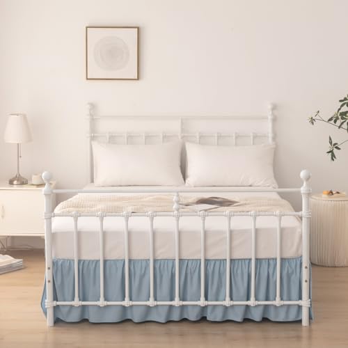 Image of Bed Skirt Twin Size 14 Inch Drop Ruffled Bed Skirt with Split Corners