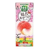 カゴメ 野菜生活100 福島あかつき桃ミックス 195ml紙パック×24本（季節限定品 砂糖不使用 ビタミンC 常温保存可能）