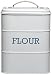 17 x 12 x 24cm Grey Living Nostalgia Flour Canister