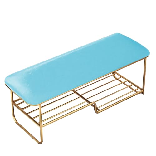 Coussins de banc de jardin imperméables bleu pour éliminer l'inconfort des sièges en bois