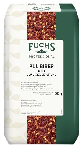 Fuchs Professional - Preparazione di spezie per Pul Biber peperonico | 1000 g | Piccantezza piccante per doner kebab, köfte o salse allo yogurt