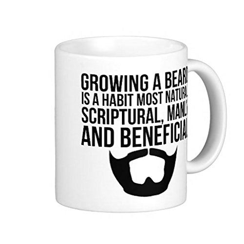 Endingfo Beards Manly Classic White Coffee Mug