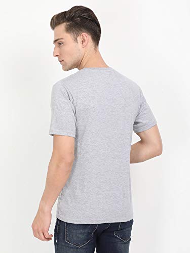 Image of FLEXIMAA Men's Cotton Round Neck Plain Half Sleeve T-Shirt