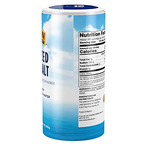 Hain Pure Foods Iodized Sea Salt, 21 Oz - Image 6