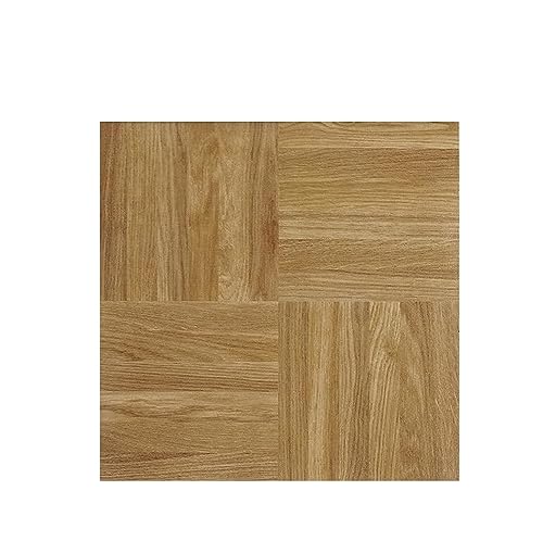 Sterling Self Adhesive 12-Inch Vinyl Floor Tiles, 20 Tiles - 12' x 12', Square Parquet Pattern - Peel & Stick, DIY Flooring for Kitchen, Dining Room, Bedrooms & Bathrooms by Achim Home Decor