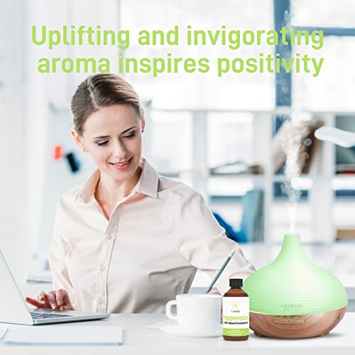 Asakuki Peppermint Oil Essential Oil, 4 Fl. Oz Natural Grade Oils For Diffuser, Home, Candle & Soap Making, Yahime Infinite Series #TOP5