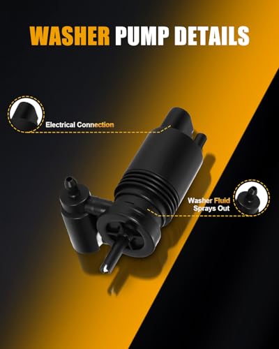 Image of ROADFAR Windshield Washer Pump Compatible with 2007-2009 For Chrysler For Aspen Replace 05179153AC