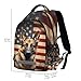 Dog Backpack for Students Boys Girls American Flag German Shepherd Dog School Bag Travel Daypack Rucksack
