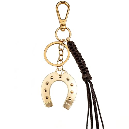 UIWIHHP Horse Bag Charms Western Keychain Horse Gifts for Women Girls Western Bag Charms Equestrian Gifts for Horse Lovers Horseshoe Keychain Horseshoe Charm for Women