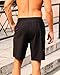 SILKWORLD Men's Swim Trunks with Compression Liner Quick Dry Bathing Suits 9 Inch Swimming Shorts with Cargo Pockets (Black, Small)