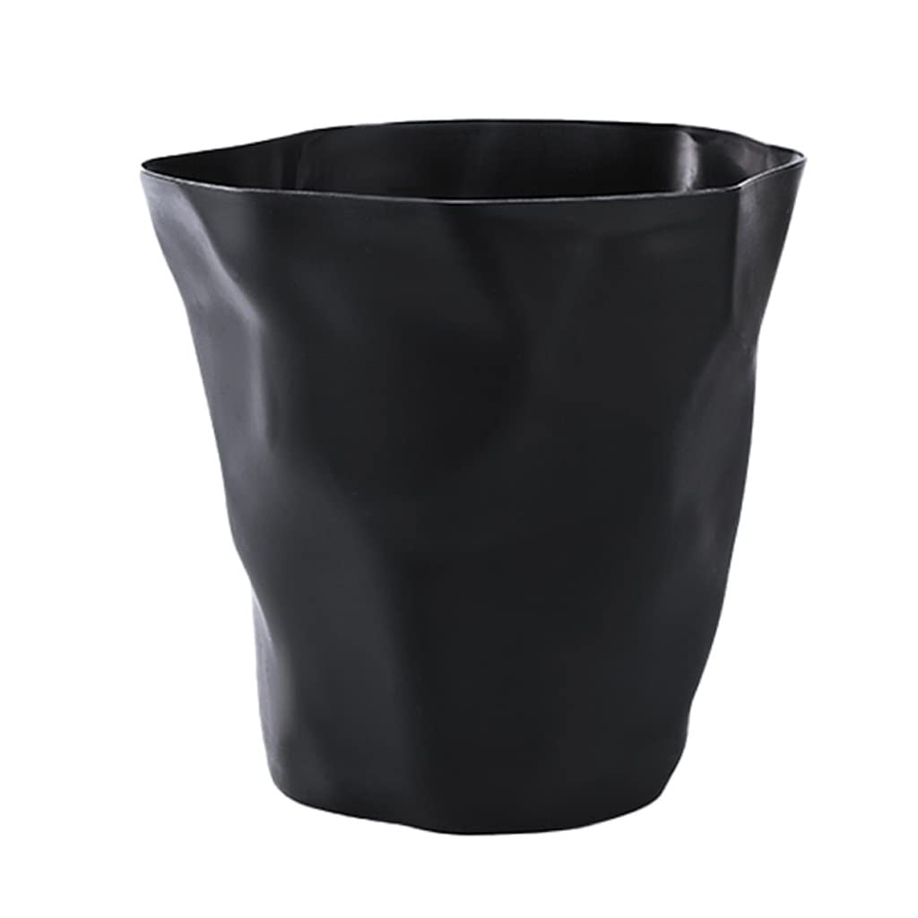 Śmietnik Do Pokoju Kosz na śmieci z tworzywa sztucznego, pasuje biurko, kuchnia, dom, biura, 8l / 10l Kosz Na Odpady(Black,10.8IN)