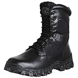ROCKY Alpha Force Zipper Waterproof Public Service Boot, Black, Size 10.5(ME)