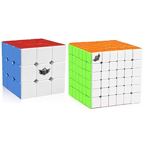 D-FantiX Cyclone Boys 3x3 2x2 Speed Cube Set Stickerless Magic Cube Bundle 3x3x3 2x2x2 Puzzles Toys
