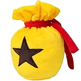 Travel-Friendly Animal Bells Bag Drawstring Plush Travel Makeup Cosmetic Storage Bags Organizer with Embroidered Star Patch Two Size (Small)