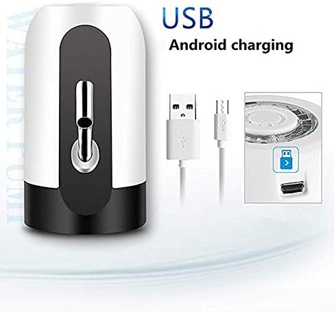 LECIEL Water Pump Dispenser, Automatic Drinking Water Bottle Pump for 5 Gallon Water Bottle Cooler Dispenser USB Charging Portable Water Dispenser (White)