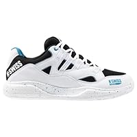 K-Swiss Men's Tura Team Padel Tennis Shoe, White Black Blue Moon, 9 UK