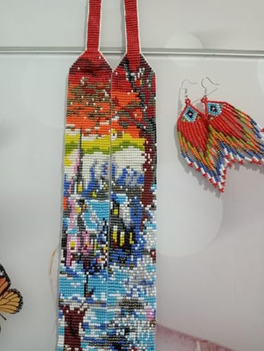 Collar de cuentas de semillas ucraniano Gerdan multicolor LKBEADS 4