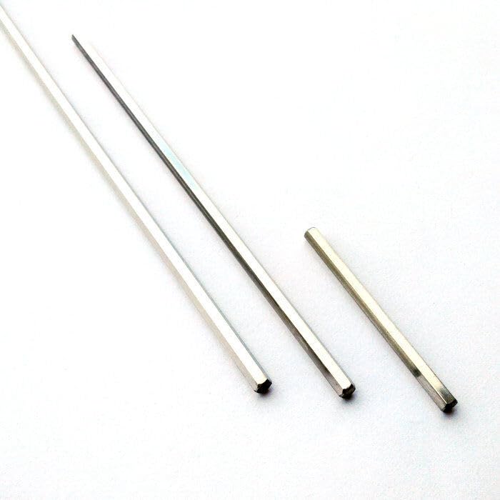 2pcs 50/100/150mm Stainless Steel Hexagonal Drive ShaftCar Gear 3.5mm