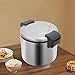 23L/6Gal Commercial Electric Rice Warmer, Large Capacity Commercial Rice Cooker & Warmer, Professional Industrial Rice Cooker, Electric Rice Food Warmer with Hinged Cover, Easy One-Touch Operation