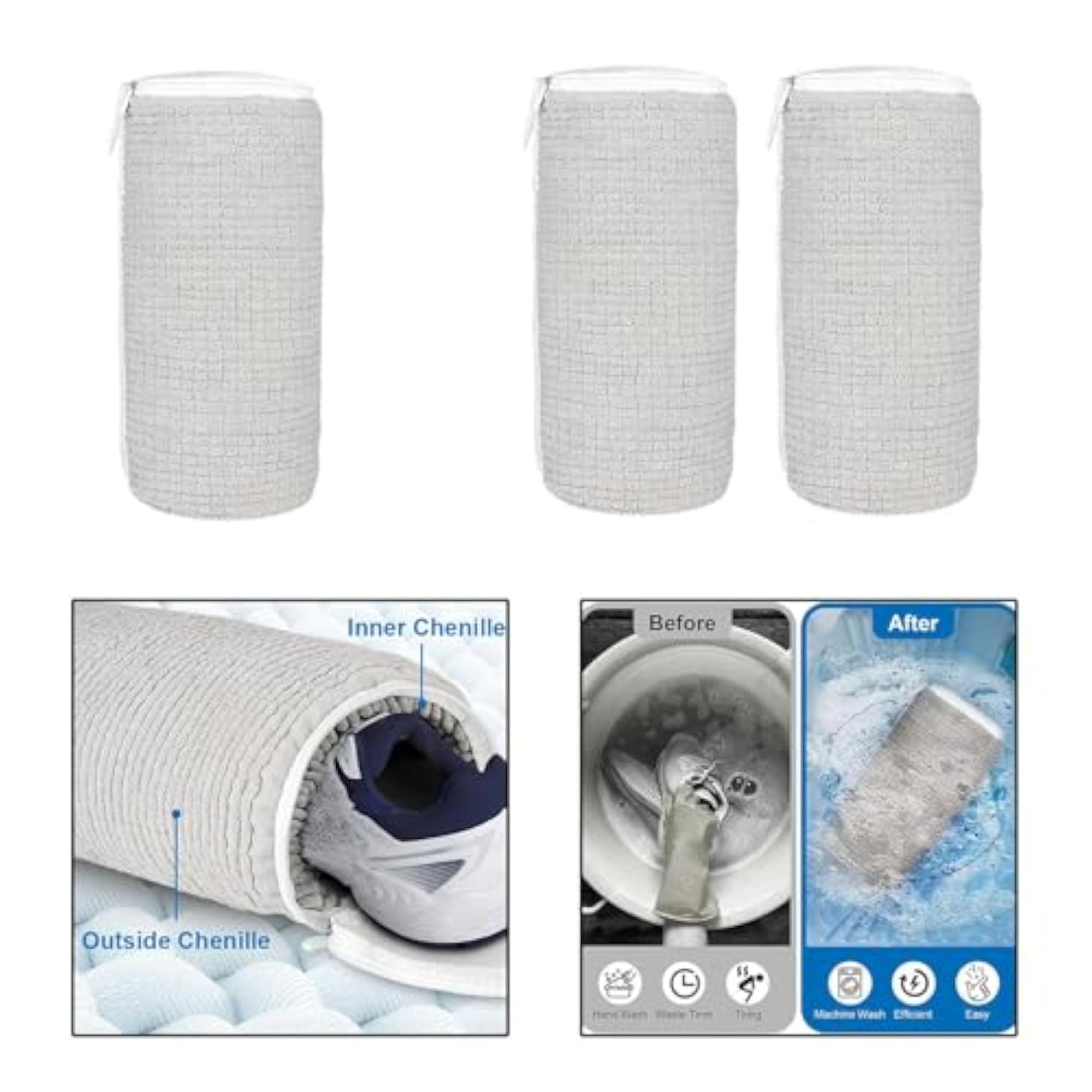 Shoe Washing Machine Bag, Easy Laundry Bag for Running Shoes