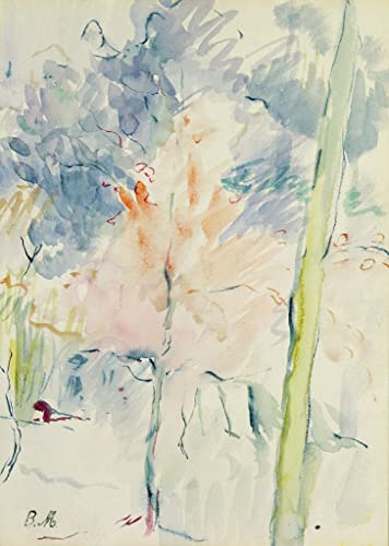 Tableau Arbre rouge 60x90cm de Berthe Morisot pour illuminer vos murs